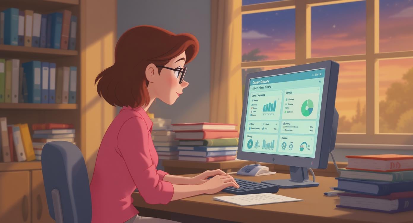 School admin dashboard showing student progress